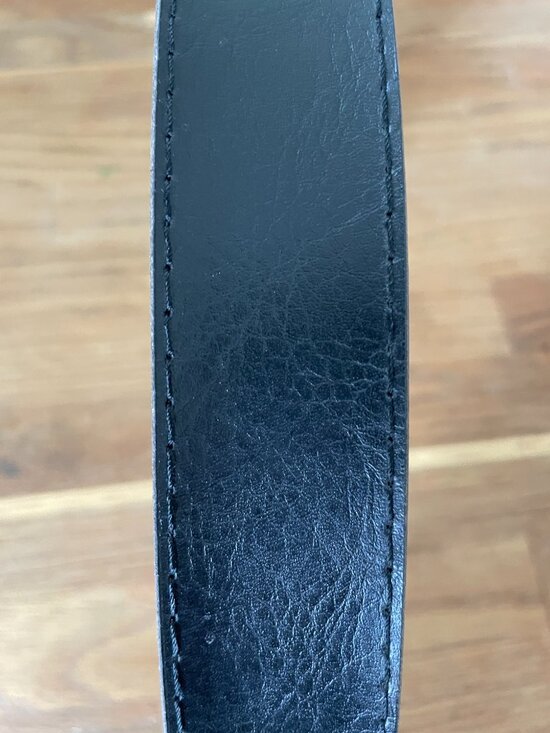 Vintage 80s 90s ZENA Black Genuine Leather Belt Silver Boho Western Chunky main image 4